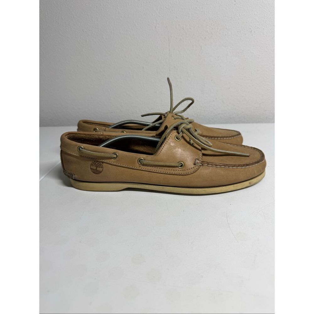 Timberland Men’s Sz 11 Classic Boat Shoes Tan Leather See Description